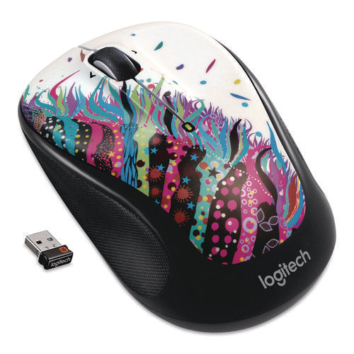 Image of Logitech® M325 Wireless Mouse, 2.4 GHz Frequency/30 ft Wireless Range, Left/Right Hand Use, Celebrate