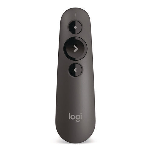 Image of Logitech® R500 Laser Presentation Remote, Class 1, Projects 65 ft, Gray