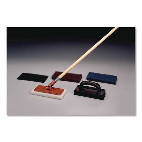 Image of 3M Doodlebug Brown Scrub 'n Strip Pad, 4.63 x 10, 5/Box