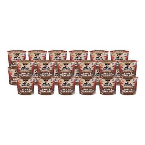 Image of Quaker® Instant Oatmeal, Maple Brown Sugar, 1.69 oz Packet, 24/Carton