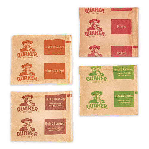 Image of Quaker® Instant Oatmeal, Assorted Flavors, 1.51 oz Packet, 64/Carton