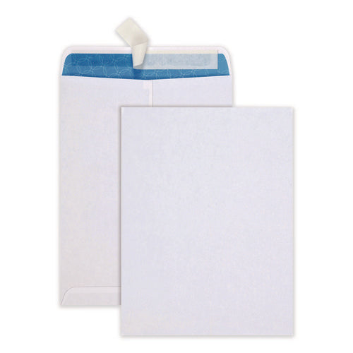 Image of Quality Park Redi-Strip Security Tinted Envelope, Antimicrobial, #10 1/2, Cheese Blade Flap, Redi-Strip Closure, 9 x 12, White, 100/Box