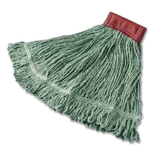 Image of Rubbermaid® Commercial Super Stitch Blend Mop, Cotton/Synthetic, Green