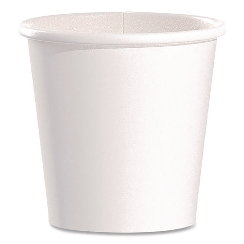 Image of SOLO® Paper Hot Cups, 4 oz, White, 50/Pack