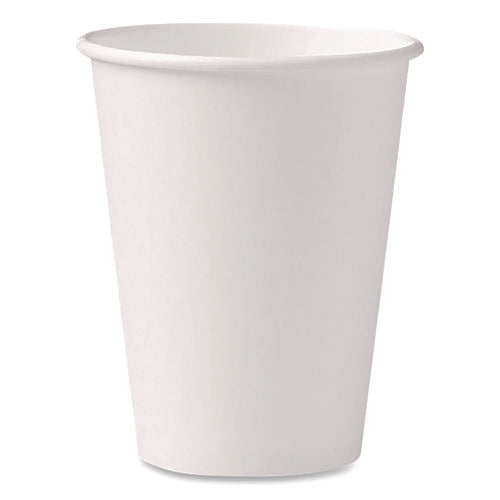Image of SOLO® Paper Hot Cups, 12 oz, White, 50/Pack