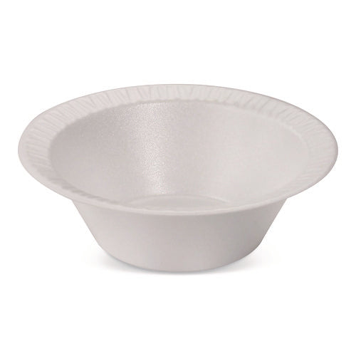 Image of SOLO® Concorde Foam Bowls, 12 oz, White, 125/Pack
