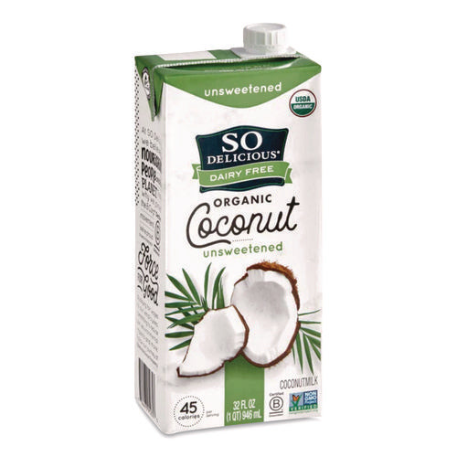 Image of SO Delicious® Coconut Milk, Unsweetened, 32 oz Aseptic Box