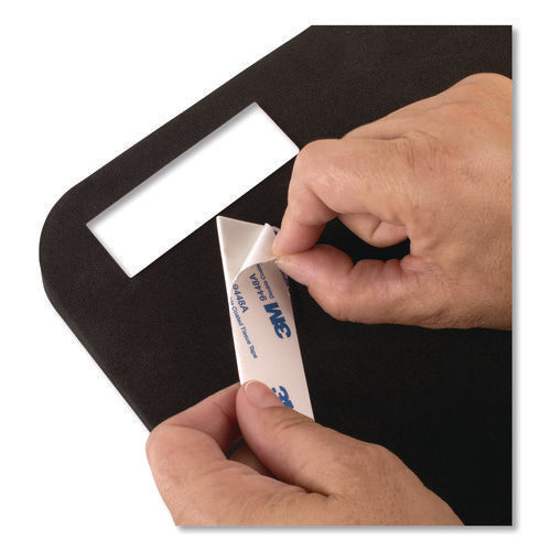 Image of Quartet® Tack/Write Dry Erase Marker Board, 25.5" x 17.5", Black/White Surface, Black Plastic Frame