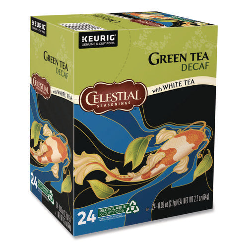 Image of Celestial Seasonings® Decaffeinated Green Tea K-Cups, 24/box