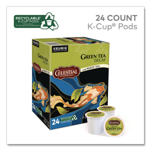 Image of Celestial Seasonings® Decaffeinated Green Tea K-Cups, 24/box