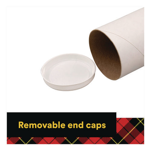 Image of Scotch Mailing Tube, 36" Long, 3" Diameter, White