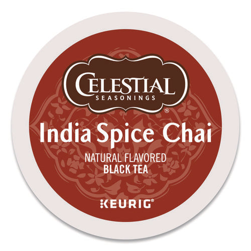 Image of Celestial Seasonings® India Spice Chai Tea K-Cups, 24/box