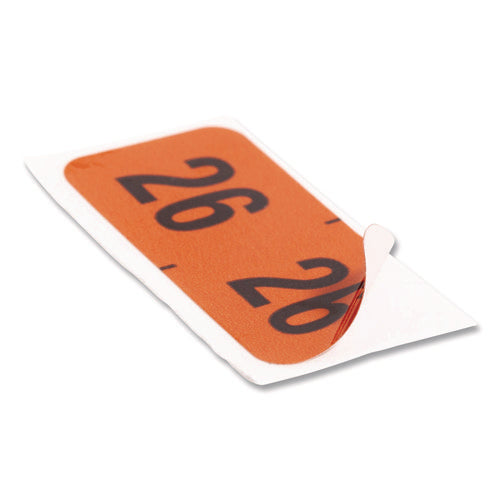 Image of Smead Yearly End Tab File Folder Labels, 0.75 x 1.5, Orange, 500/Roll