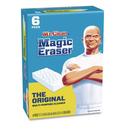Image of Mr. Clean® Magic Eraser, 2.3 X 4.6, 1" Thick, White, 6/pack