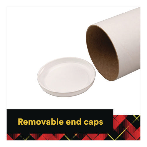 Image of Scotch Mailing Tube, 48" Long, 4" Diameter, White