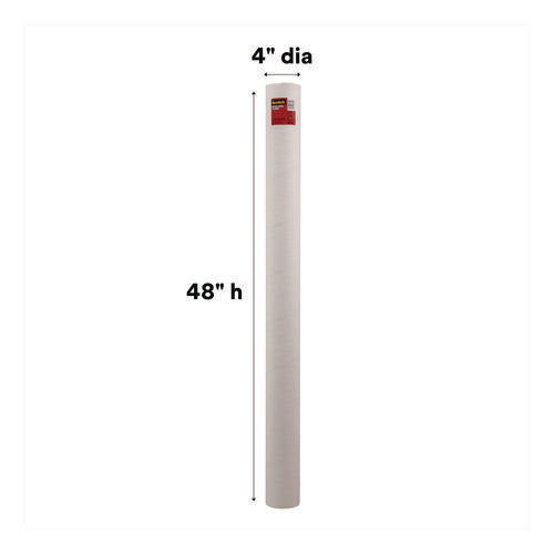 Image of Scotch Mailing Tube, 48" Long, 4" Diameter, White, 12/Carton