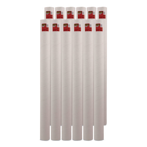 Image of Scotch Mailing Tube, 48" Long, 4" Diameter, White, 12/Carton