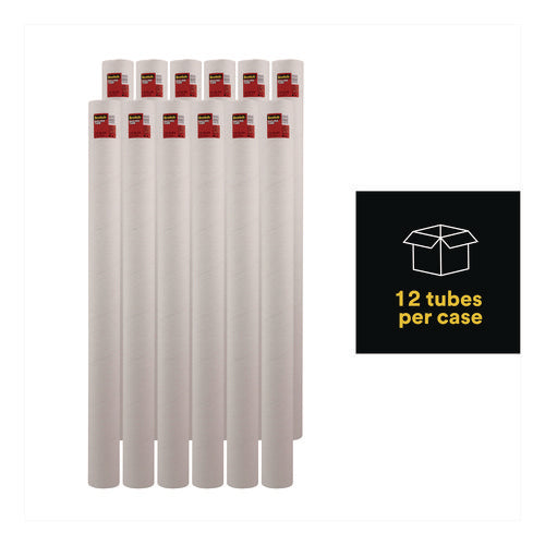Image of Scotch Mailing Tube, 48" Long, 4" Diameter, White, 12/Carton