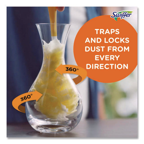 Image of Swiffer® Heavy Duty Dusters Refill, Dust Lock Fiber, Yellow, 6/box, 4 Boxes/carton