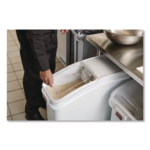 Image of Rubbermaid® Commercial ProSave Mobile Ingredient Bin, 20.57 gal, 13.13 x 29.25 x 28, White, Plastic