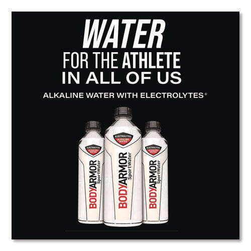 Image of BodyArmor SportWater Alkaline Water, 23.67 oz Bottle, 24/Pack
