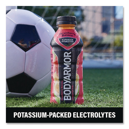Image of BodyArmor SuperDrink Sports Drink, Strawberry Banana, 16 oz Bottle, 12/Pack