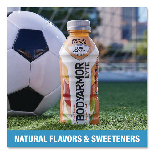 Image of BodyArmor LYTE Sports Drink, Peach Mango, 16 oz Bottle, 12/Pack