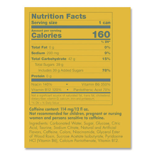 Image of Red Bull® The Yellow Edition Tropical Energy Drink, Tropical Punch, 8.4 oz Can, 24/Carton