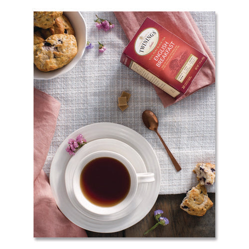Image of TWININGS® Tea Bags, English Breakfast, 3.53 oz, 50/Box