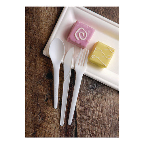 Image of Eco-Products® Plantware CPLA Cutlery, Fork, White, 1,000/Carton