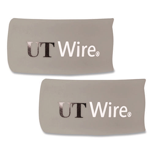 Image of UT Wire® Speedy-Wrap Magnetic Cable Wrap, 0.82" X 10", Gray, 2/pack