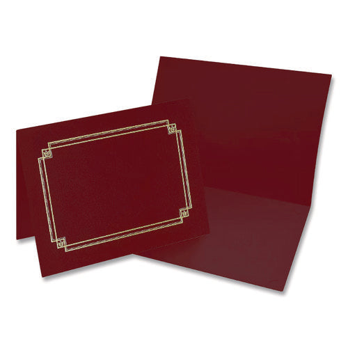 Image of Great Papers!® Premium Textured Certificate Holder, 12.65 X 9.75, Burgundy, 3/pack