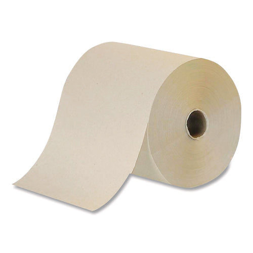 Image of BASELINE Hardwound Towel, 1-Ply, Brown, 800 ft, 6 Rolls/Carton