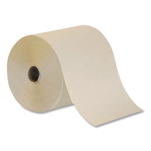Image of BASELINE Hardwound Towel, 1-Ply, Brown, 800 ft, 6 Rolls/Carton