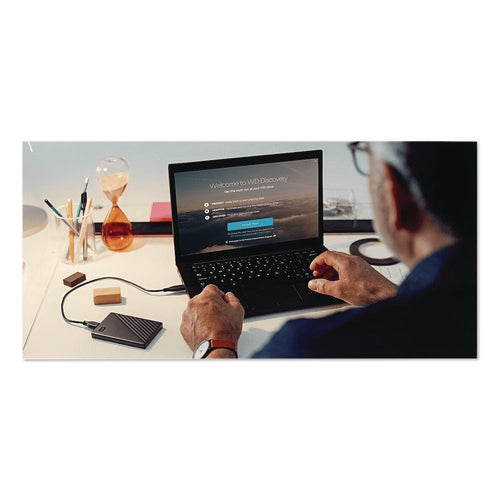 Image of WD My Passport External Hard Drive, 4 Tb, Usb 3.2, Black