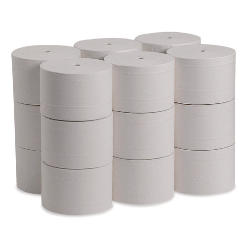 Image of Georgia Pacific® Professional Coreless Bath Tissue, Septic Safe, 2-Ply, White, 1,500 Sheets/Roll, 18 Rolls/Carton