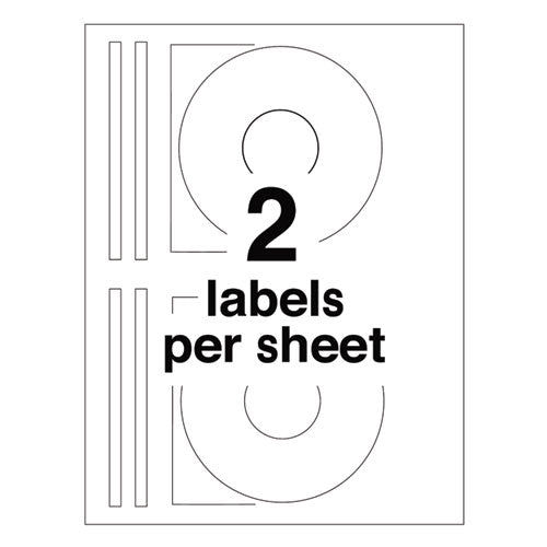 Image of Avery® Laser Cd Labels, Matte White, 50/pack