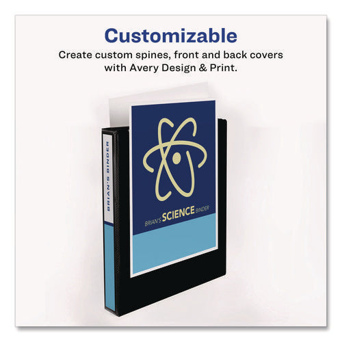 Image of Avery® Touchguard Protection Heavy-Duty View Binders With Slant Rings, 3 Rings, 1" Capacity, 11 X 8.5, White
