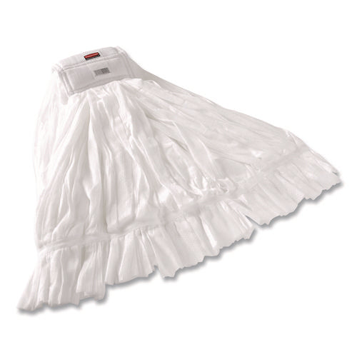 Image of Rubbermaid® Commercial Disposable Mop, Nonwoven Fiber, #24, 5" Headband, White