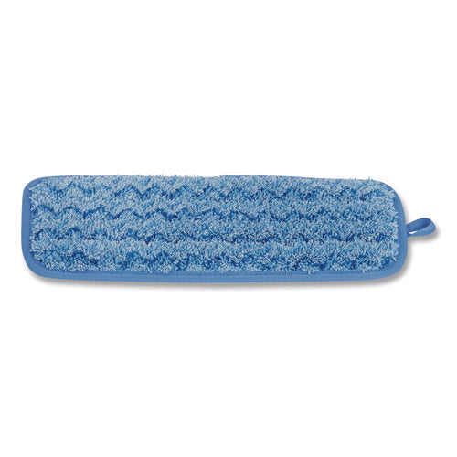 Image of Rubbermaid® Commercial Microfiber Wall/Stair Wet Mopping Pad, 13.75 x 5.5 x 0.5, Blue