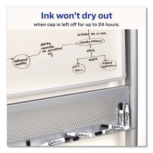 Image of Avery® MARKS A LOT Desk-Style Dry Erase Markers, Broad Chisel Tip, Blue