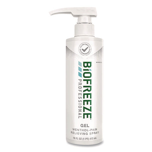 Image of BIOFREEZE® Professional Green Topical Analgesic Pain Reliever Gel, 16 Oz Pump