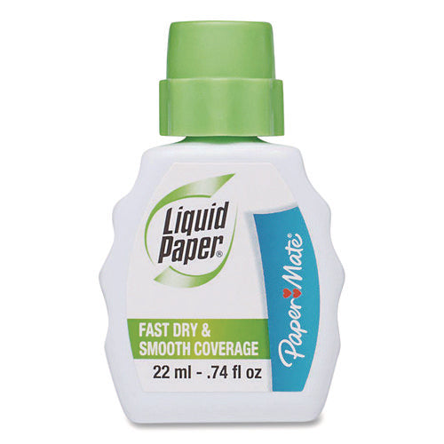 Image of Paper Mate® Liquid Paper® Fast Dry Correction Fluid, 22 ml Bottle, White, Dozen