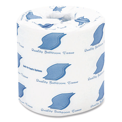Image of GEN Bath Tissue, Septic Safe, 2-Ply, White, 420 Sheets/roll, 96 Rolls/carton
