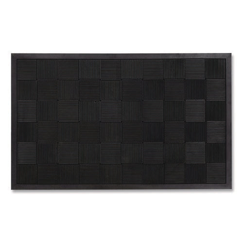 Image of Guardian Parquet Wiper Scraper Mat, 36 X 60, Black