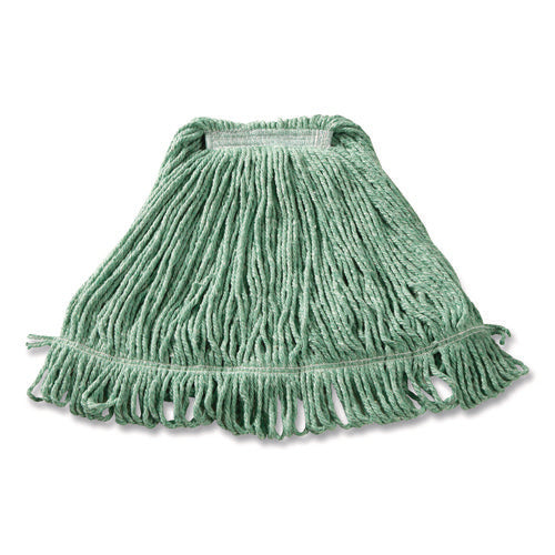 Image of Rubbermaid® Commercial Super Stitch Blend Mop, Medium, Cotton/Synthetic, Green