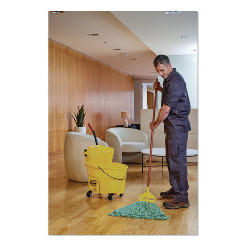 Image of Rubbermaid® Commercial Super Stitch Blend Mop, Medium, Cotton/Synthetic, Green