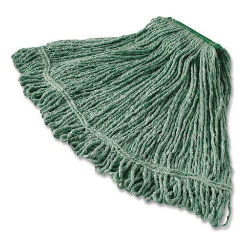 Image of Rubbermaid® Commercial Super Stitch Blend Mop, Medium, Cotton/Synthetic, Green