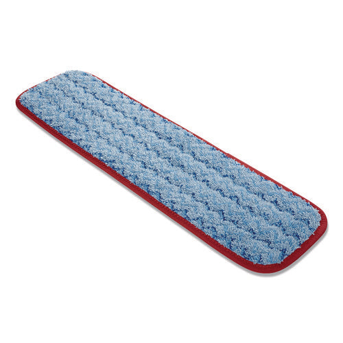 Image of Rubbermaid® Commercial HYGEN Microfiber Wet Mop Pad, 18", Red, 12/Carton