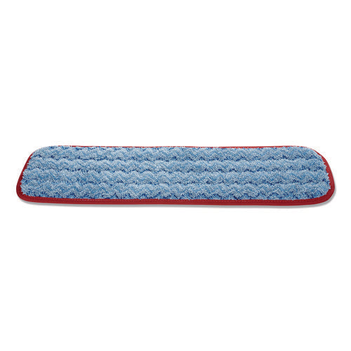 Image of Rubbermaid® Commercial HYGEN Microfiber Wet Mop Pad, 18", Red, 12/Carton